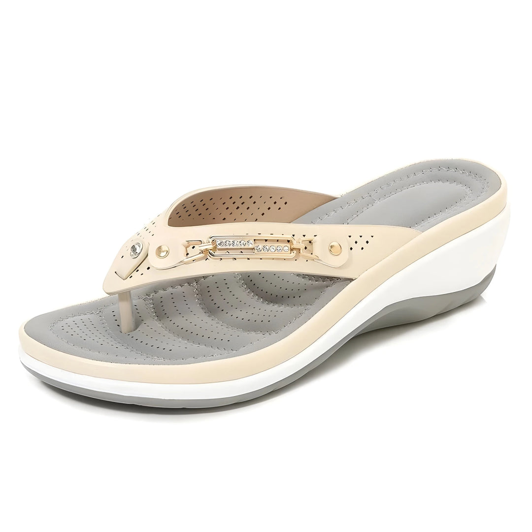 Women's Comfy Platform Sandals with Cushioned Footbed