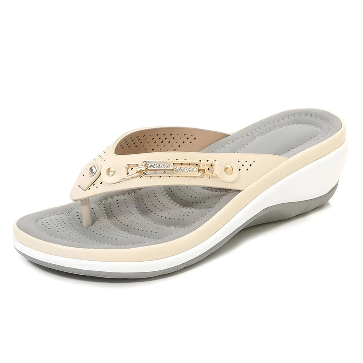 Women's Comfy Platform Sandals with Cushioned Footbed
