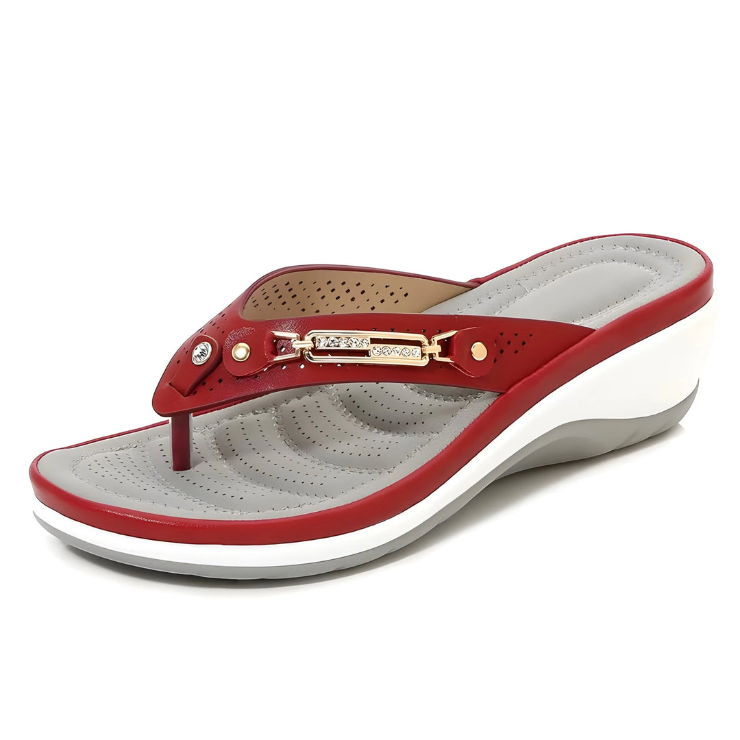 Women's Comfy Platform Sandals with Cushioned Footbed