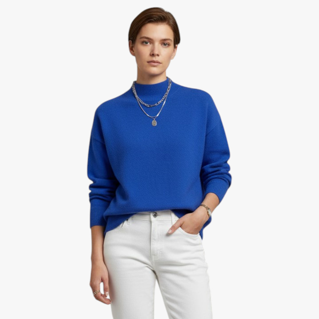 Women's Lightweight Mock Neck Jumper