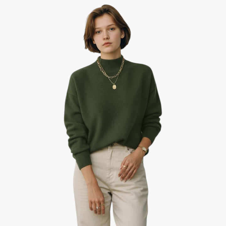 Women's Lightweight Mock Neck Jumper