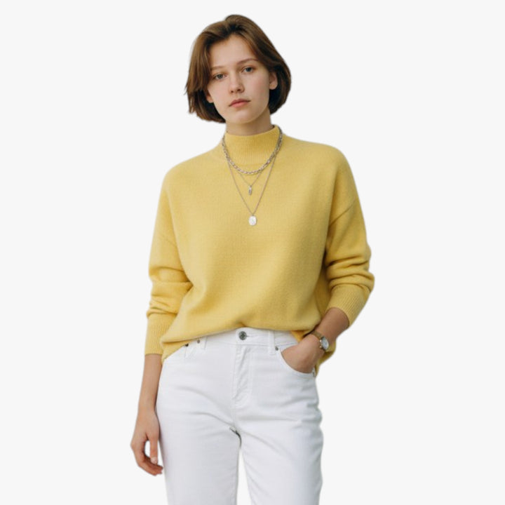 Women's Lightweight Mock Neck Jumper