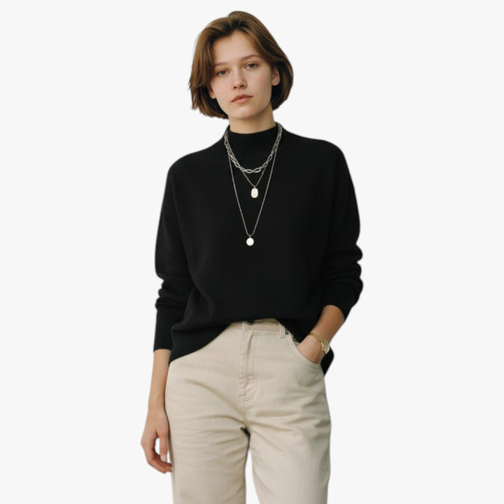 Women's Lightweight Mock Neck Jumper