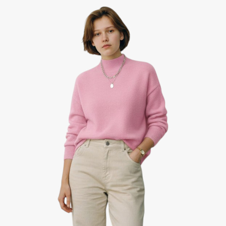 Women's Lightweight Mock Neck Jumper