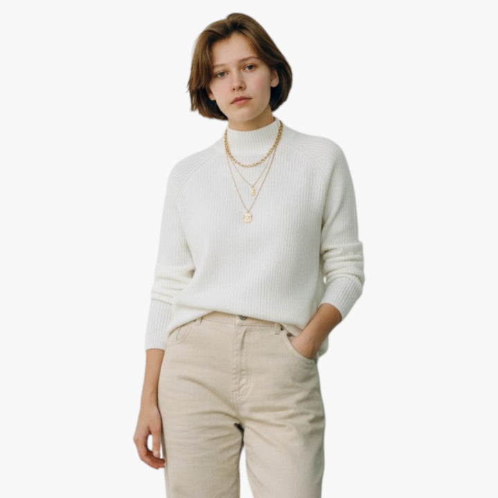 Women's Lightweight Mock Neck Jumper