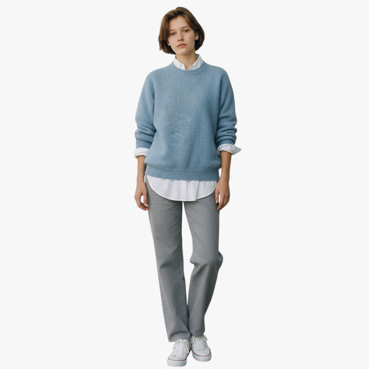 Women's Soft High Neck Knitted Jumper