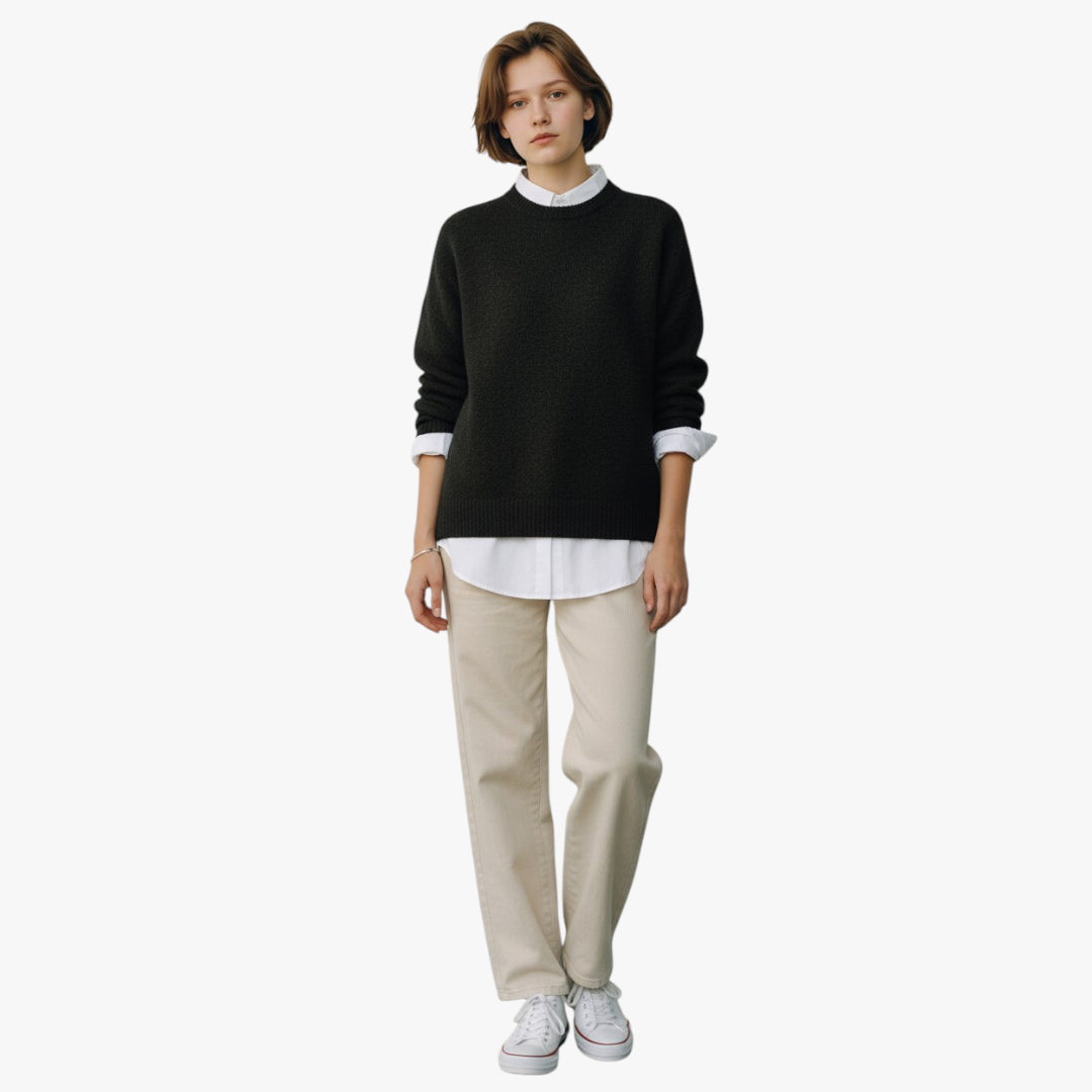 Women's Soft High Neck Knitted Jumper