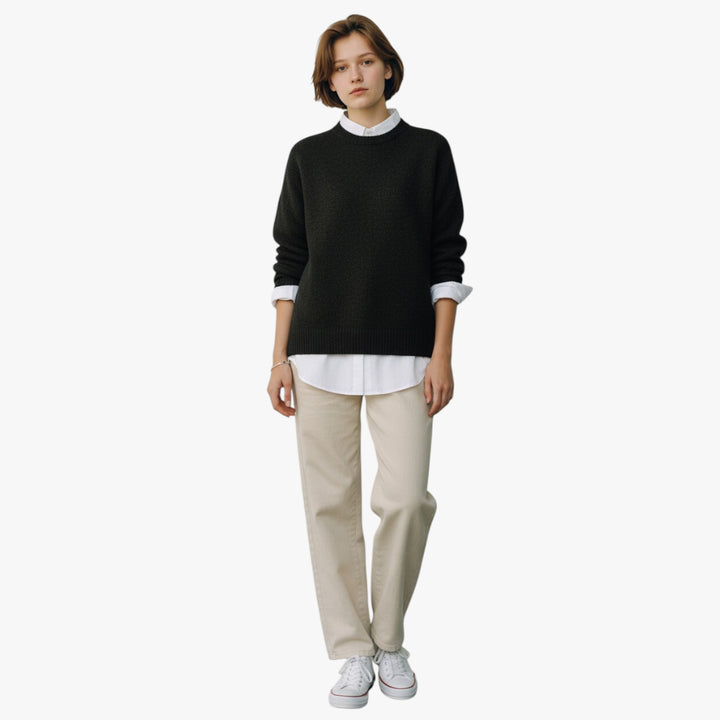 Women's Soft High Neck Knitted Jumper
