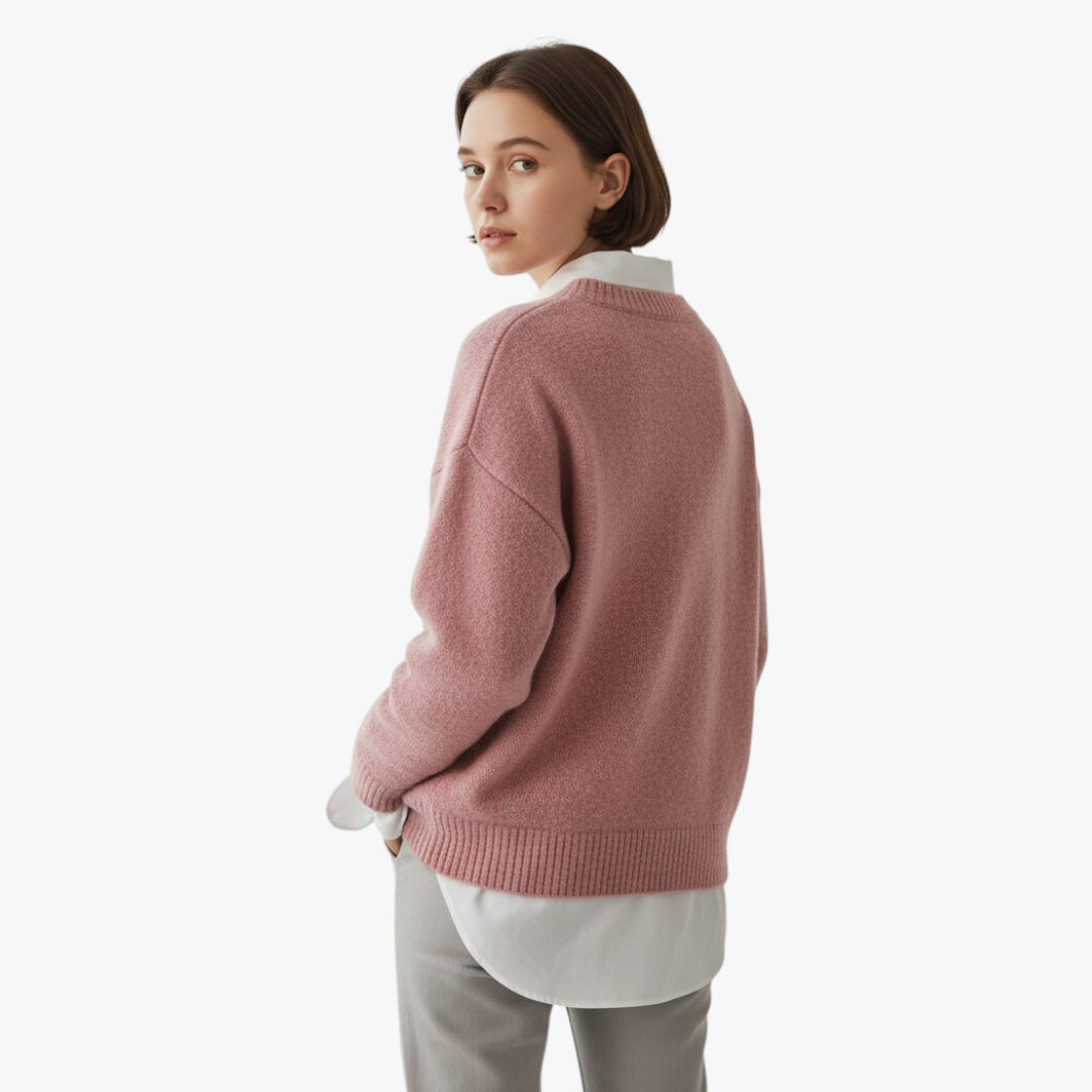 Women's Soft High Neck Knitted Jumper