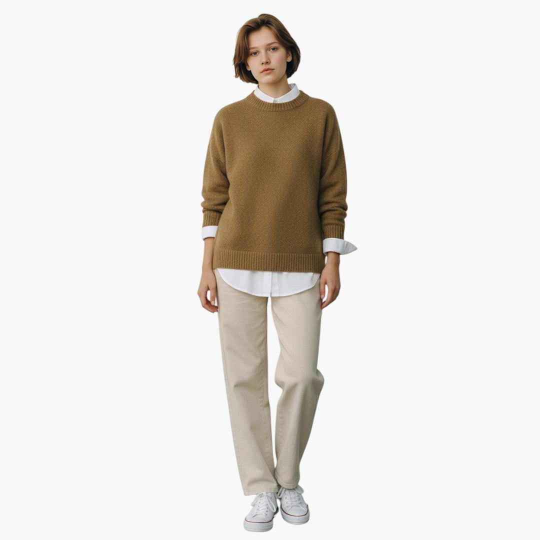 Women's Soft High Neck Knitted Jumper
