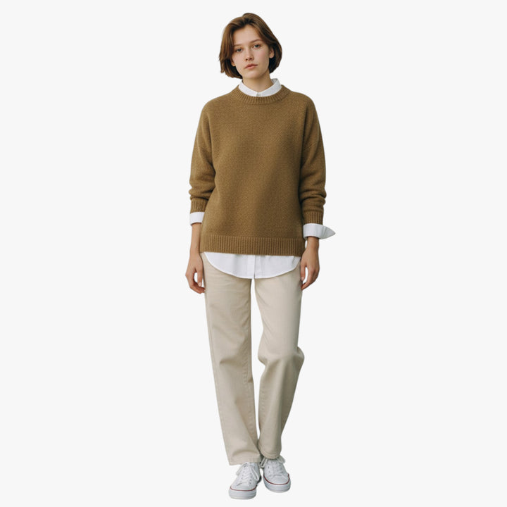 Women's Soft High Neck Knitted Jumper