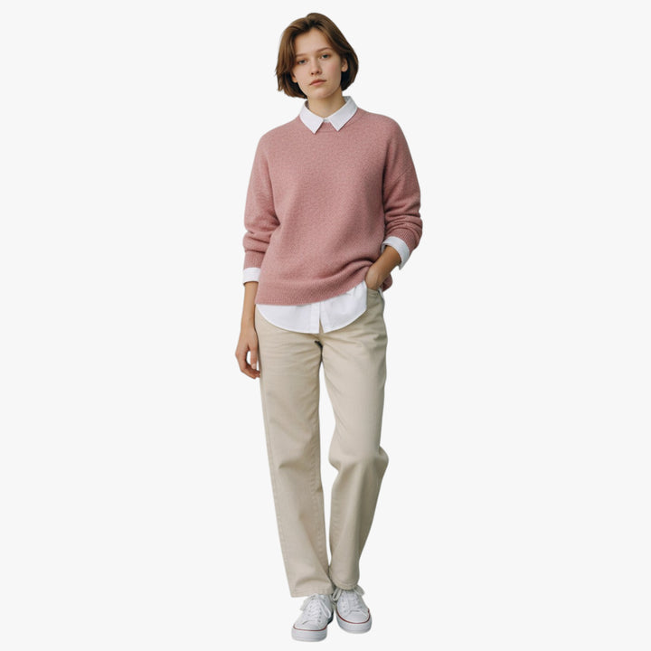Women's Soft High Neck Knitted Jumper