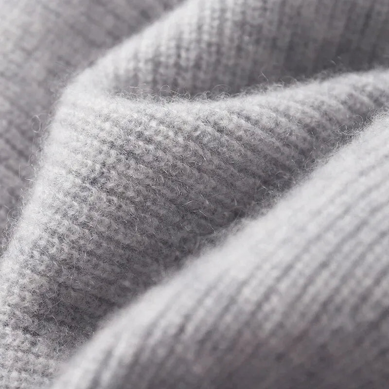 Zip-Up Hoodie with Long Sleeves and Ribbed Cuffs