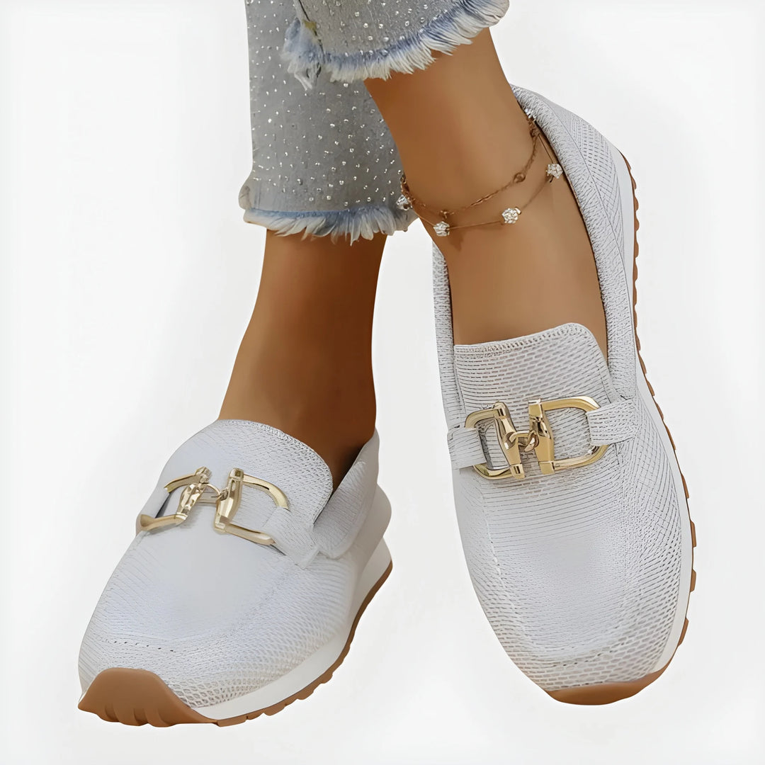 Women's Soft Flat Loafers with Breathable Mesh