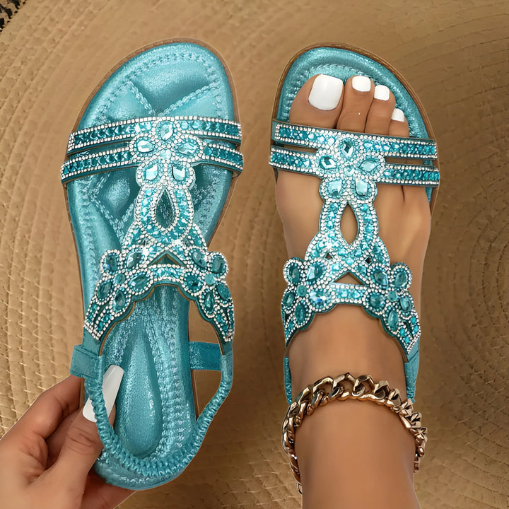 Women's Flat Sandals with Cushioned Footbed