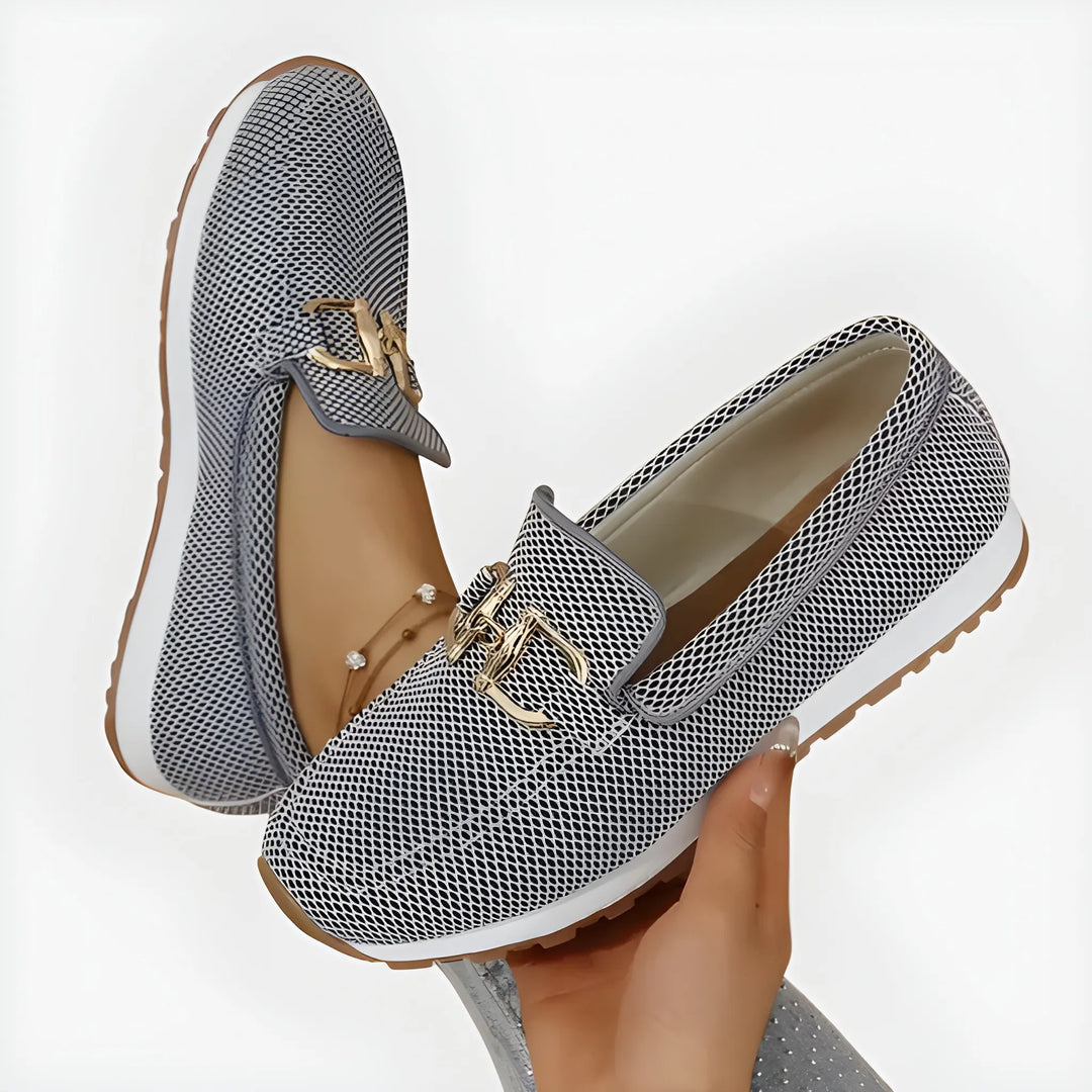 Women's Soft Flat Loafers with Breathable Mesh