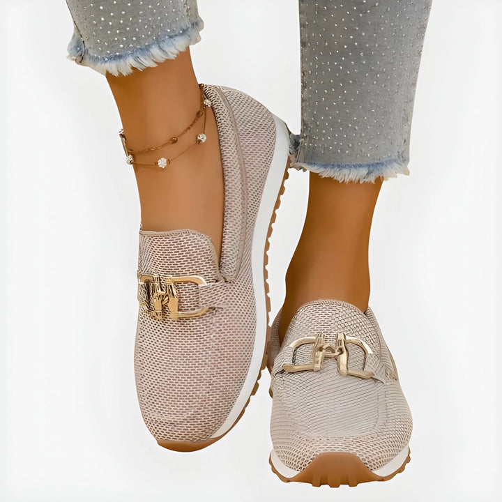 Women's Soft Flat Loafers with Breathable Mesh