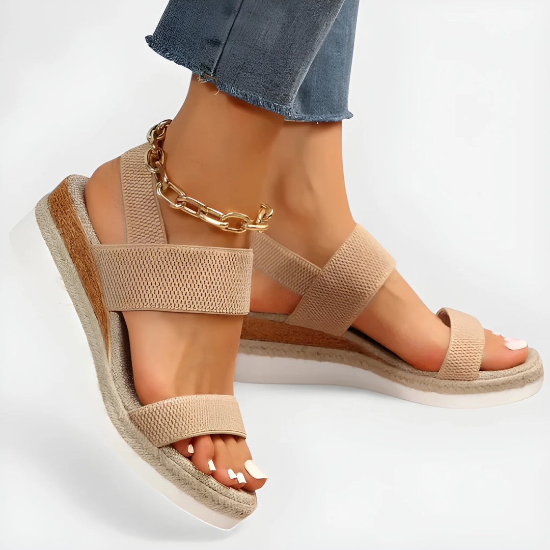 Women's Comfy Soft Platform Sandals with Cushioned Insole