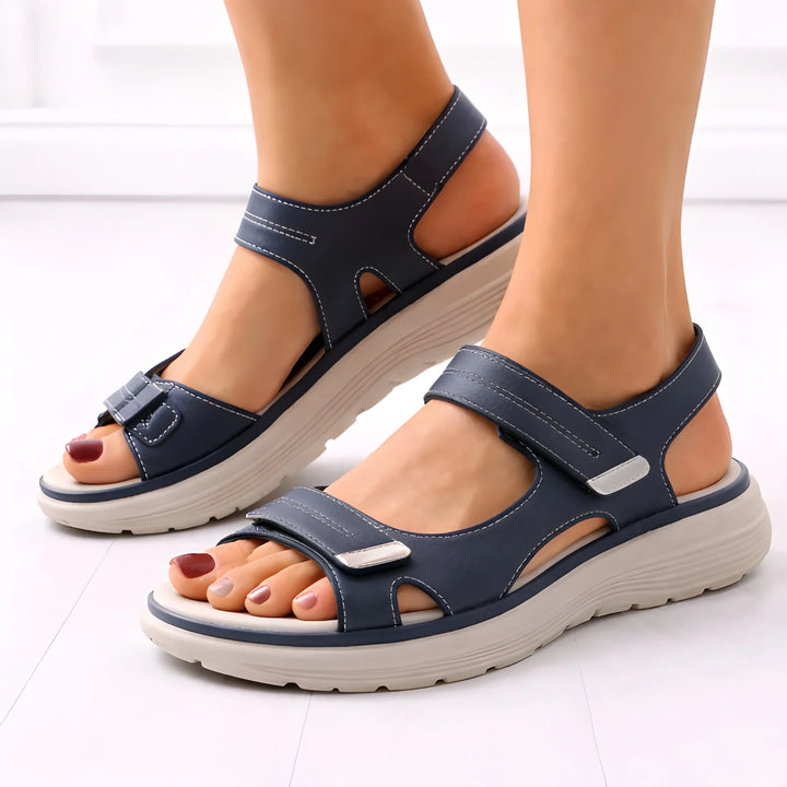 Women's Wide Fit Sandals with Cushioned Footbed
