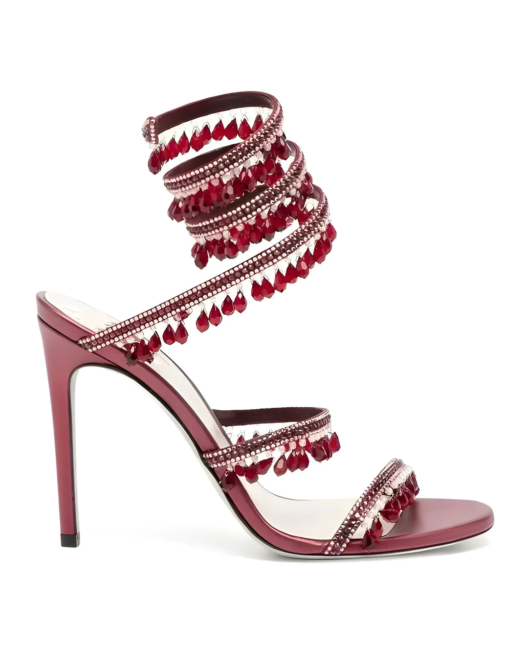 Women's Heeled Ankle Strappy Sandals with Soft Lining