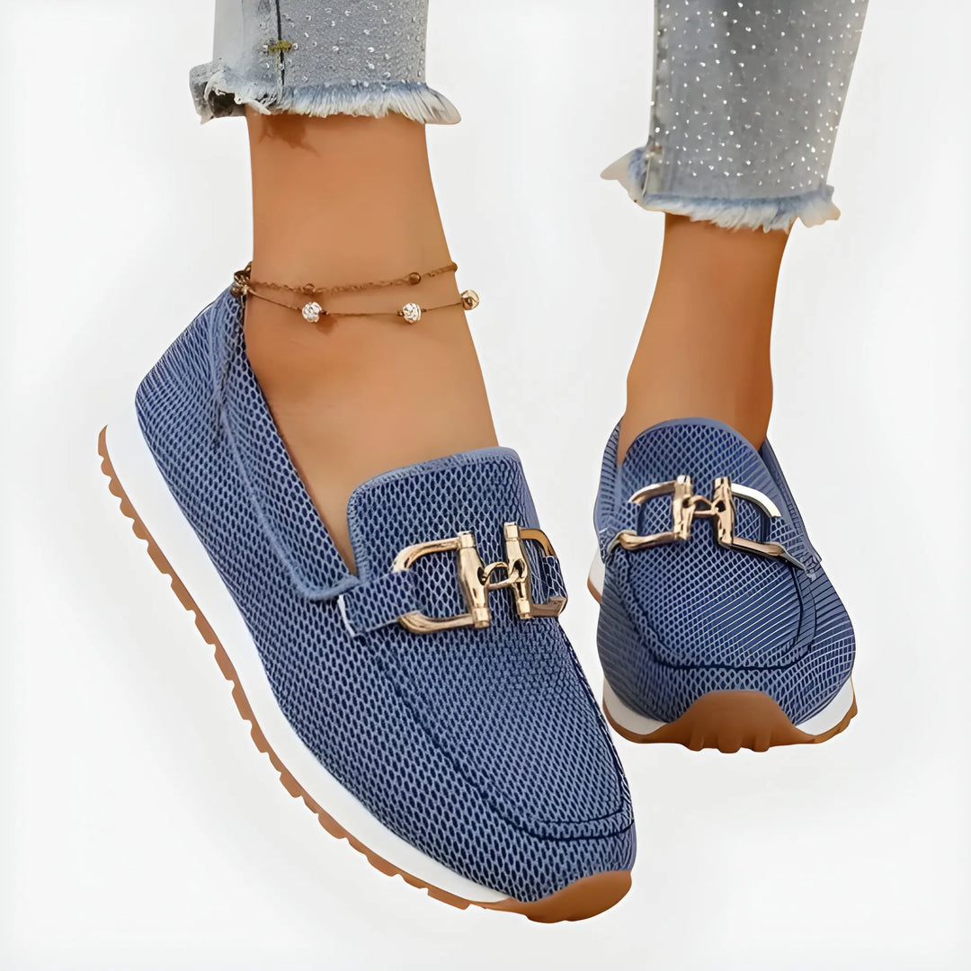 Women's Soft Flat Loafers with Breathable Mesh