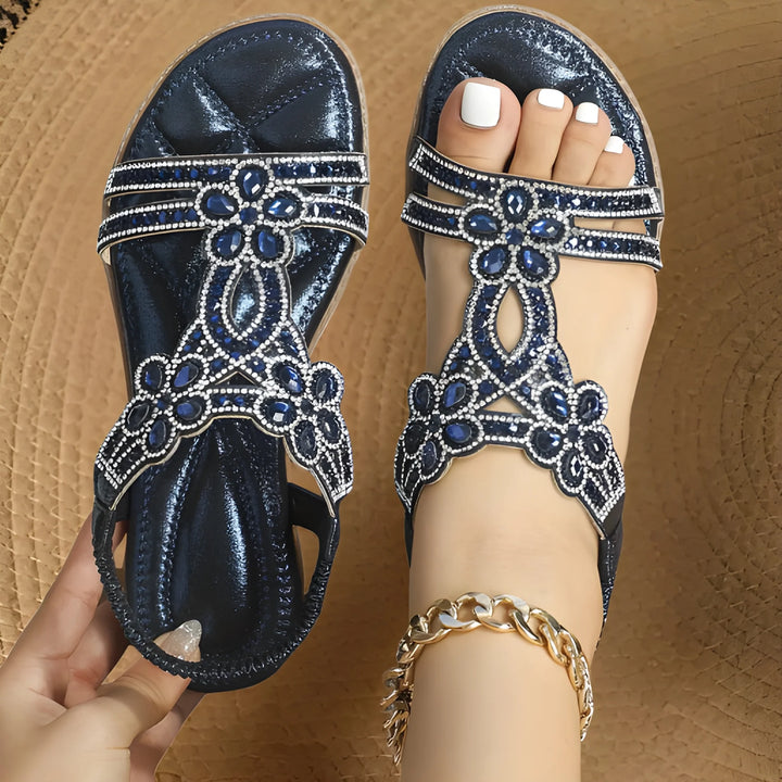 Women's Flat Sandals with Cushioned Footbed