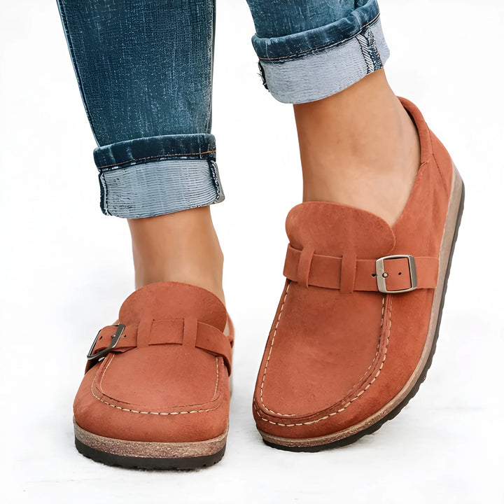 Women's Soft Comfy Loafers with Adjustable Strap