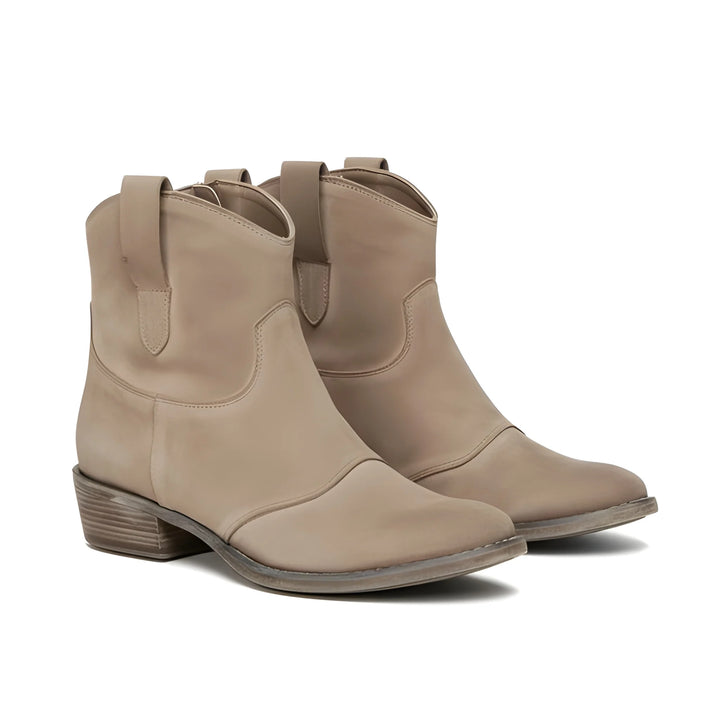Women's Comfy Soft Cowboy Boots with Side Zip