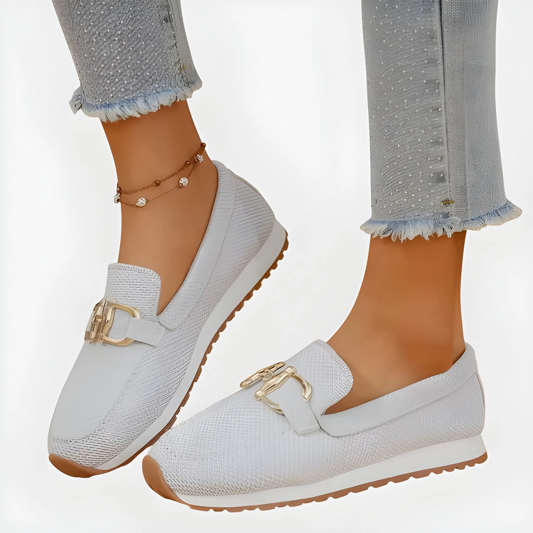 Women's Soft Flat Loafers with Breathable Mesh