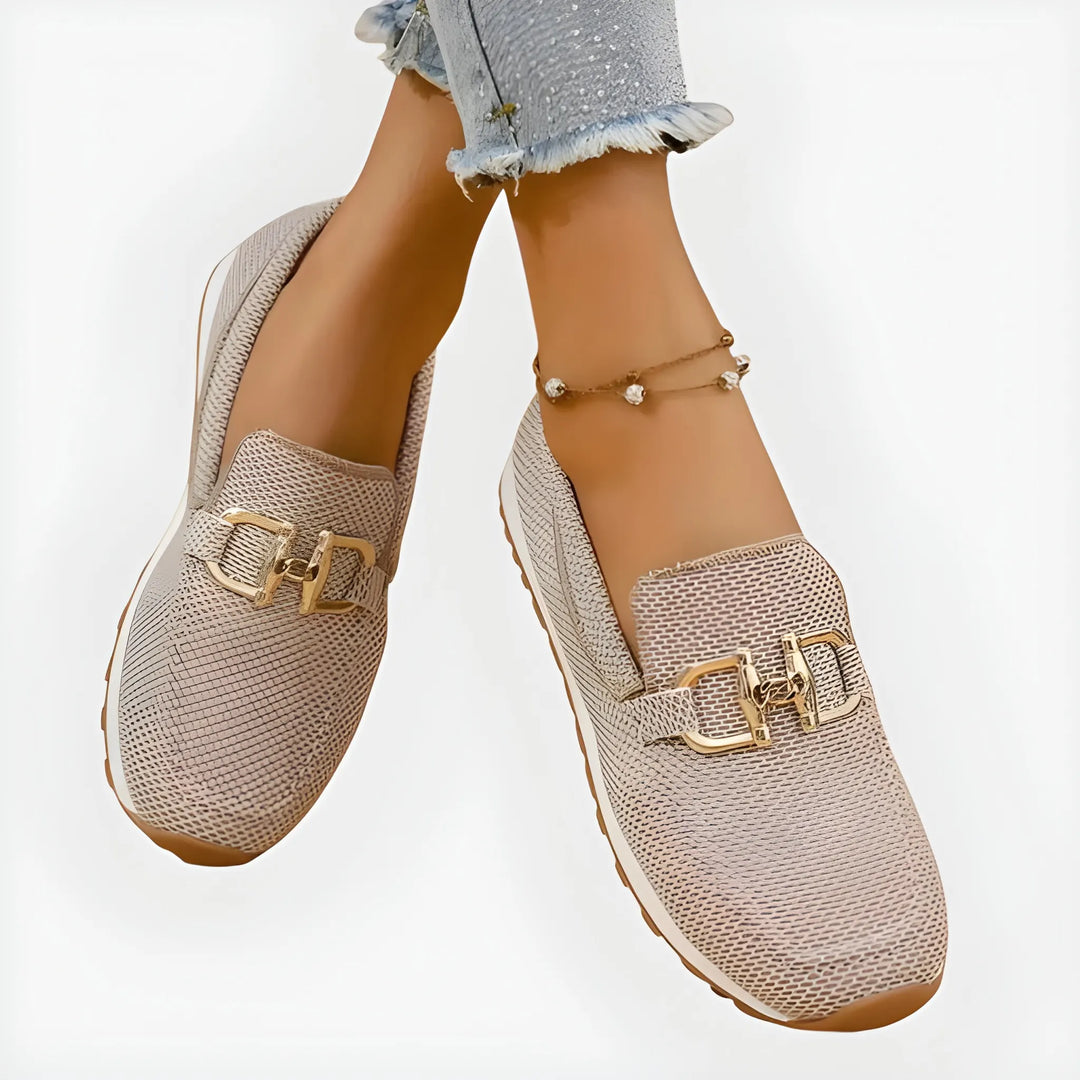 Women's Soft Flat Loafers with Breathable Mesh