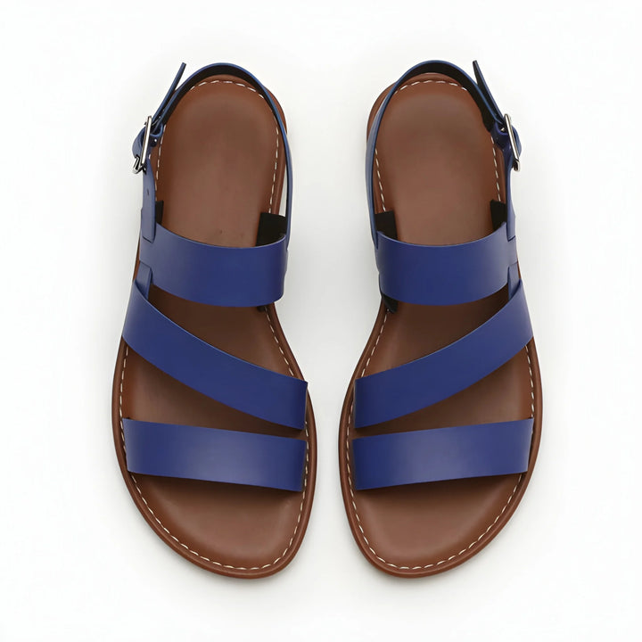 Women's Flat Soft Strappy Sandals with Adjustable Strap
