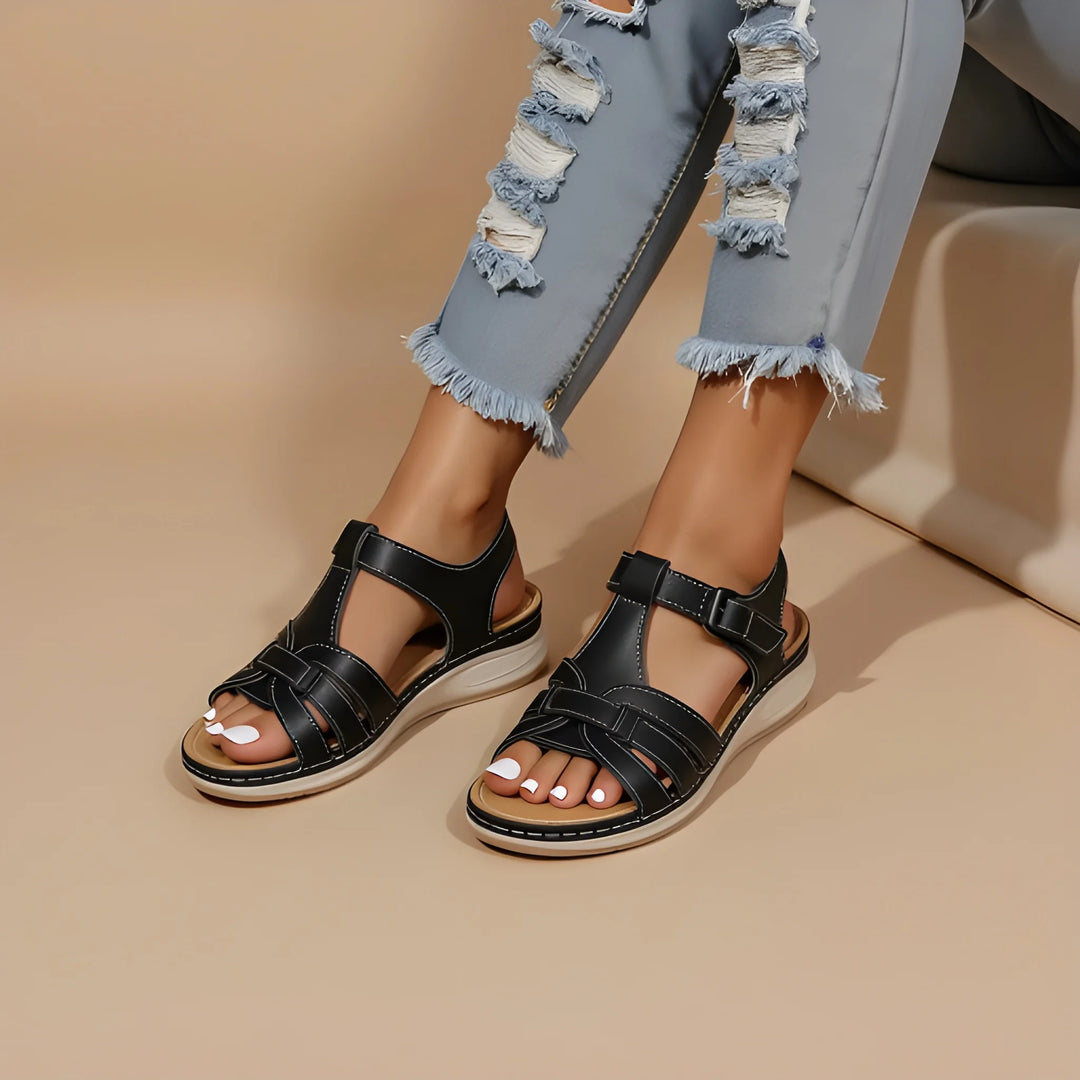 Women's Flat Comfy Sandals with Arch Support