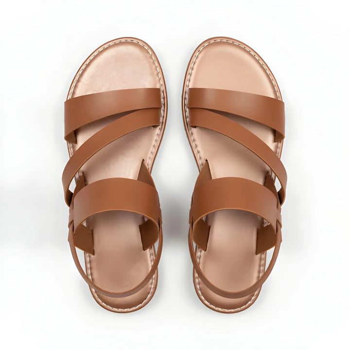 Women's Flat Soft Strappy Sandals with Adjustable Strap