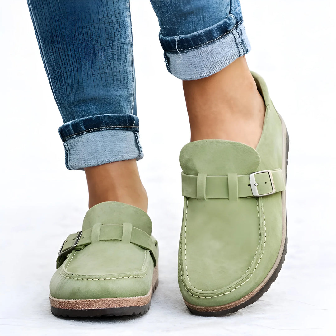 Women's Soft Comfy Loafers with Adjustable Strap