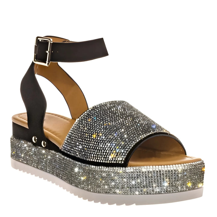Women's Chunky Comfy Platform Sandals with Adjustable Strap