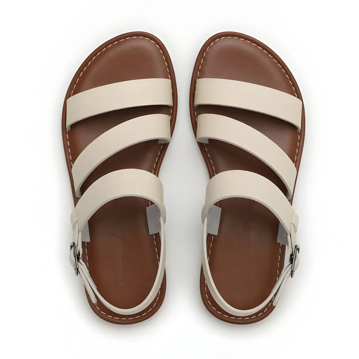 Women's Flat Soft Strappy Sandals with Adjustable Strap