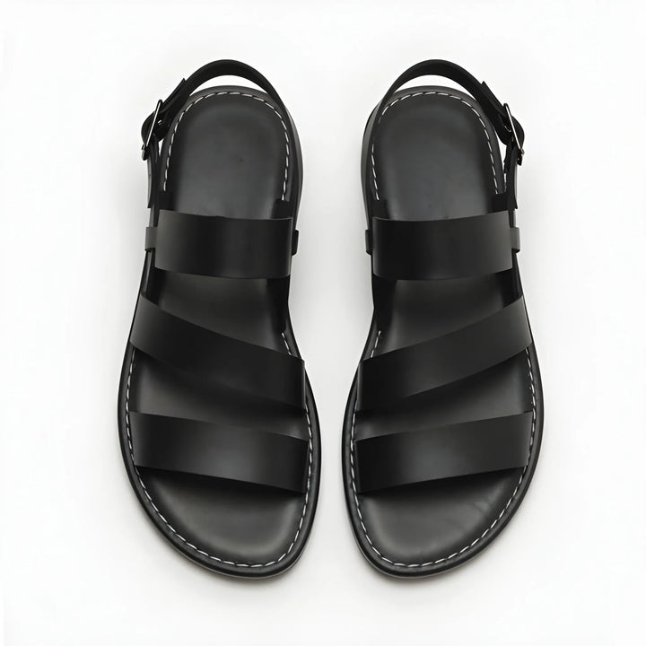 Women's Flat Soft Strappy Sandals with Adjustable Strap