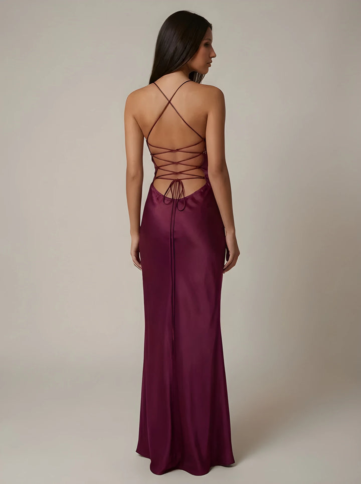 Women's Evening Elegant Maxi Dress with Embellished Bust