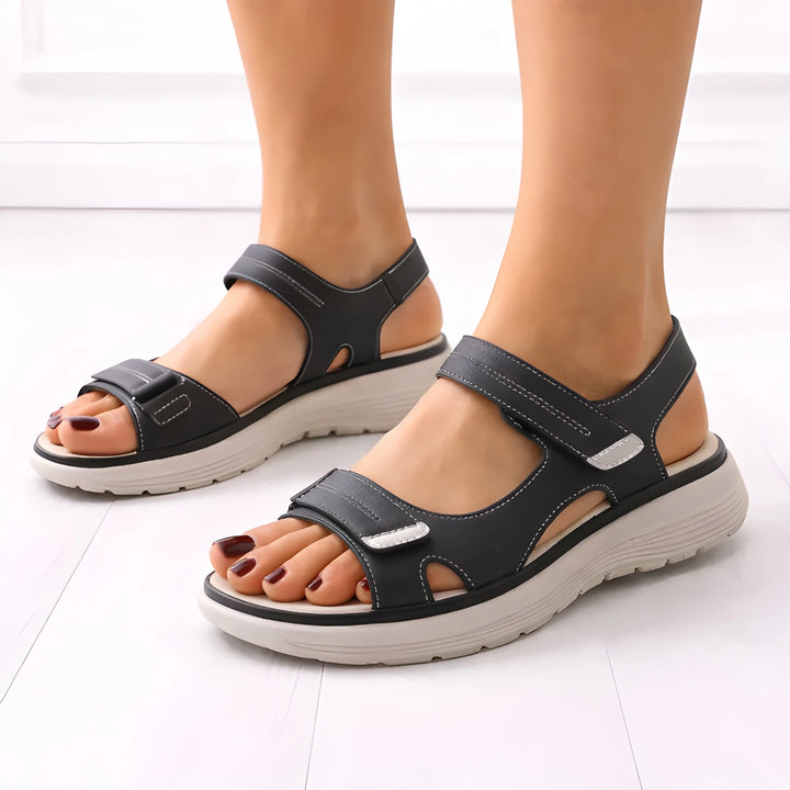 Women's Wide Fit Sandals with Cushioned Footbed