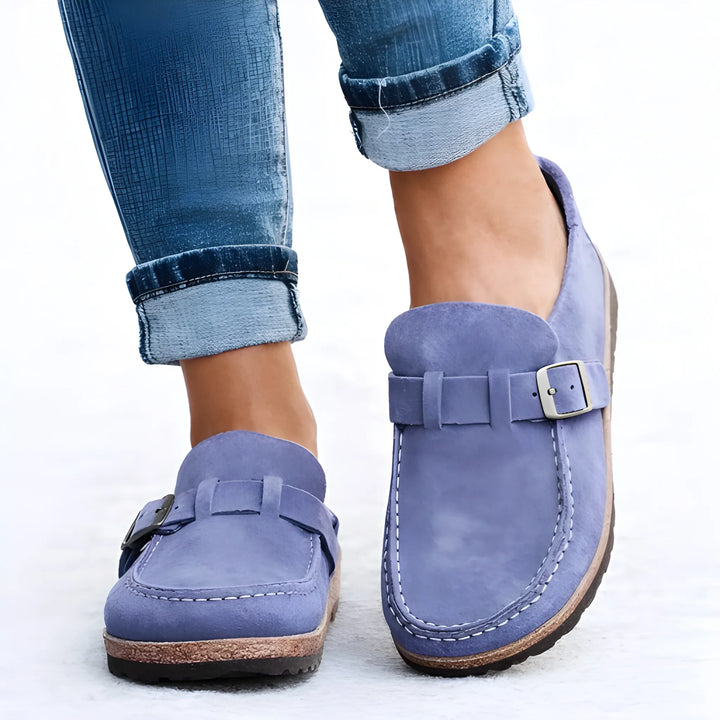 Women's Soft Comfy Loafers with Adjustable Strap