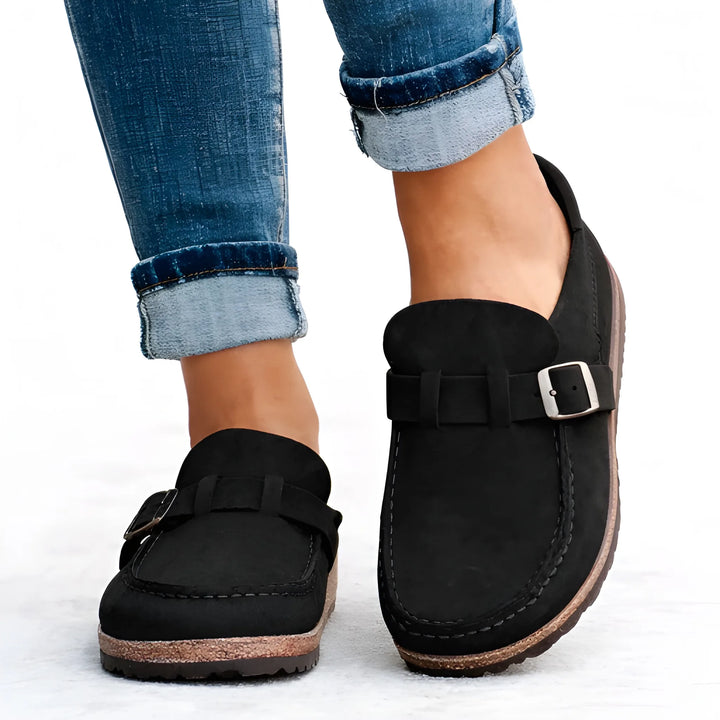 Women's Soft Comfy Loafers with Adjustable Strap