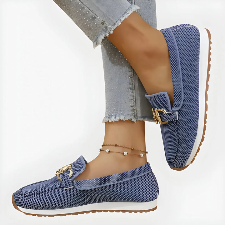 Women's Soft Flat Loafers with Breathable Mesh